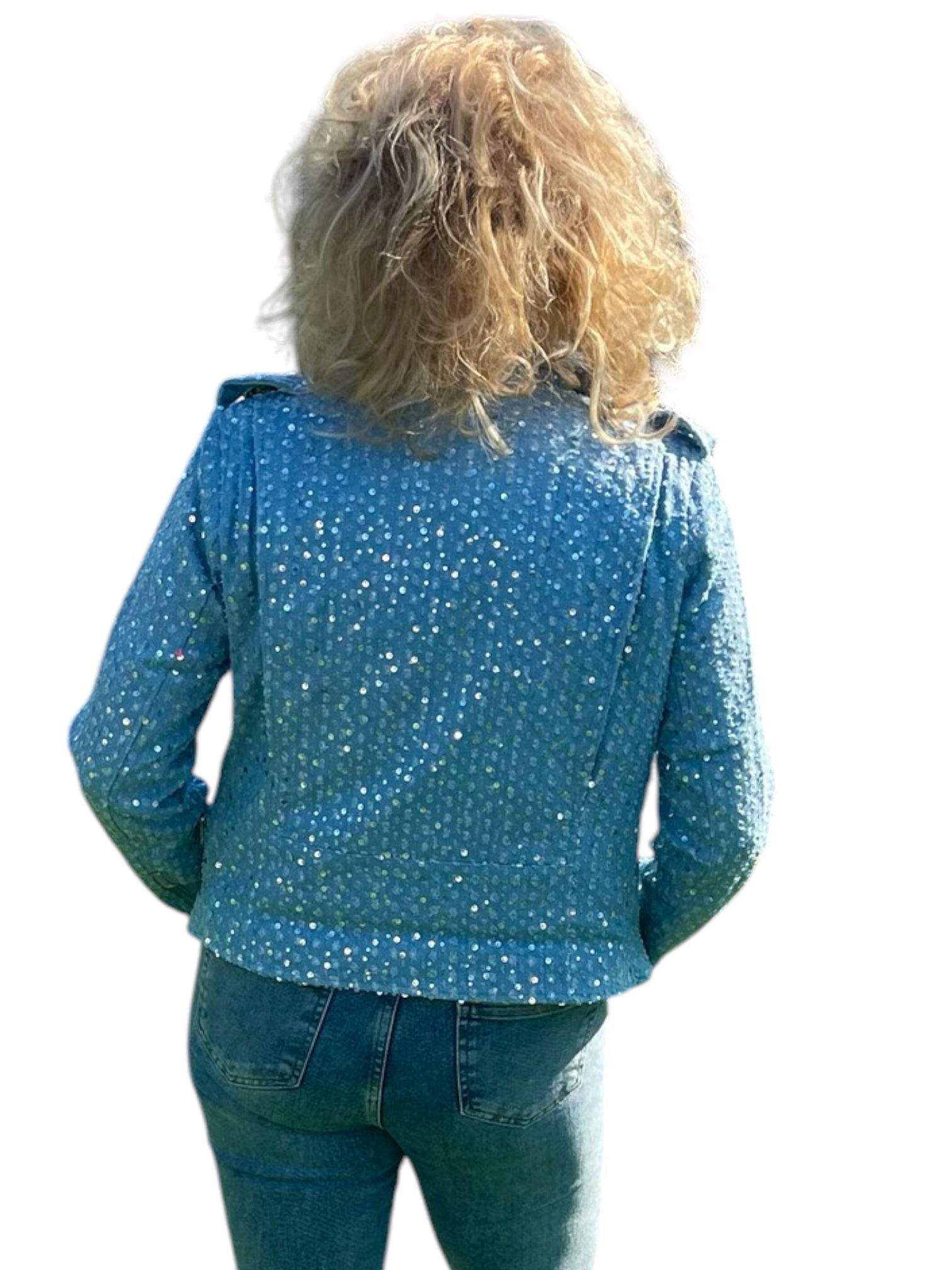 Spijker Jasje met glitters