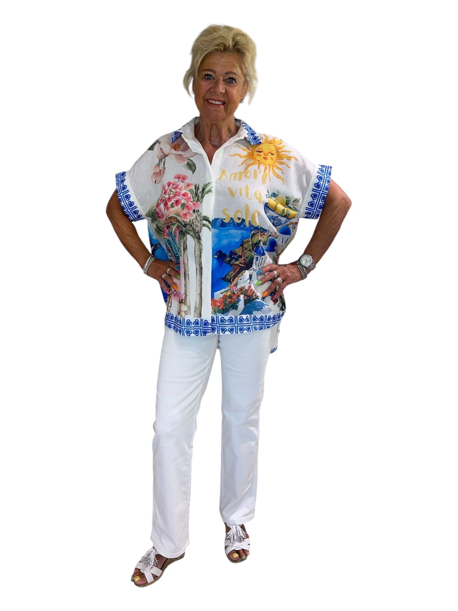 Blouse met print