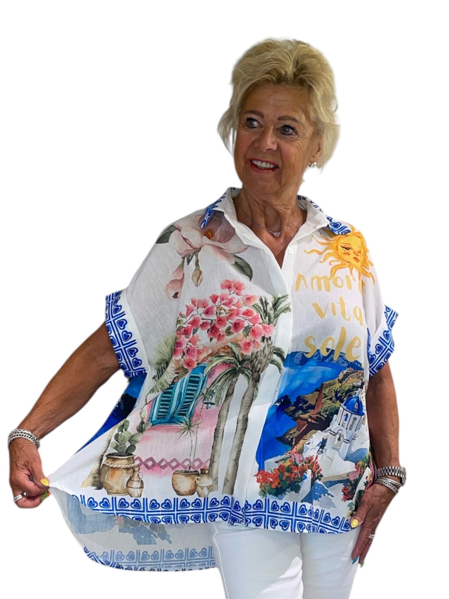 Blouse met print