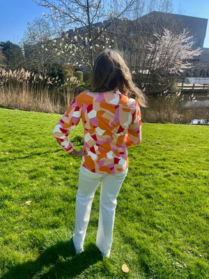 Angelle Milan Oranje Travel blouse