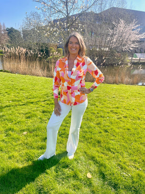 Angelle Milan Oranje Travel blouse
