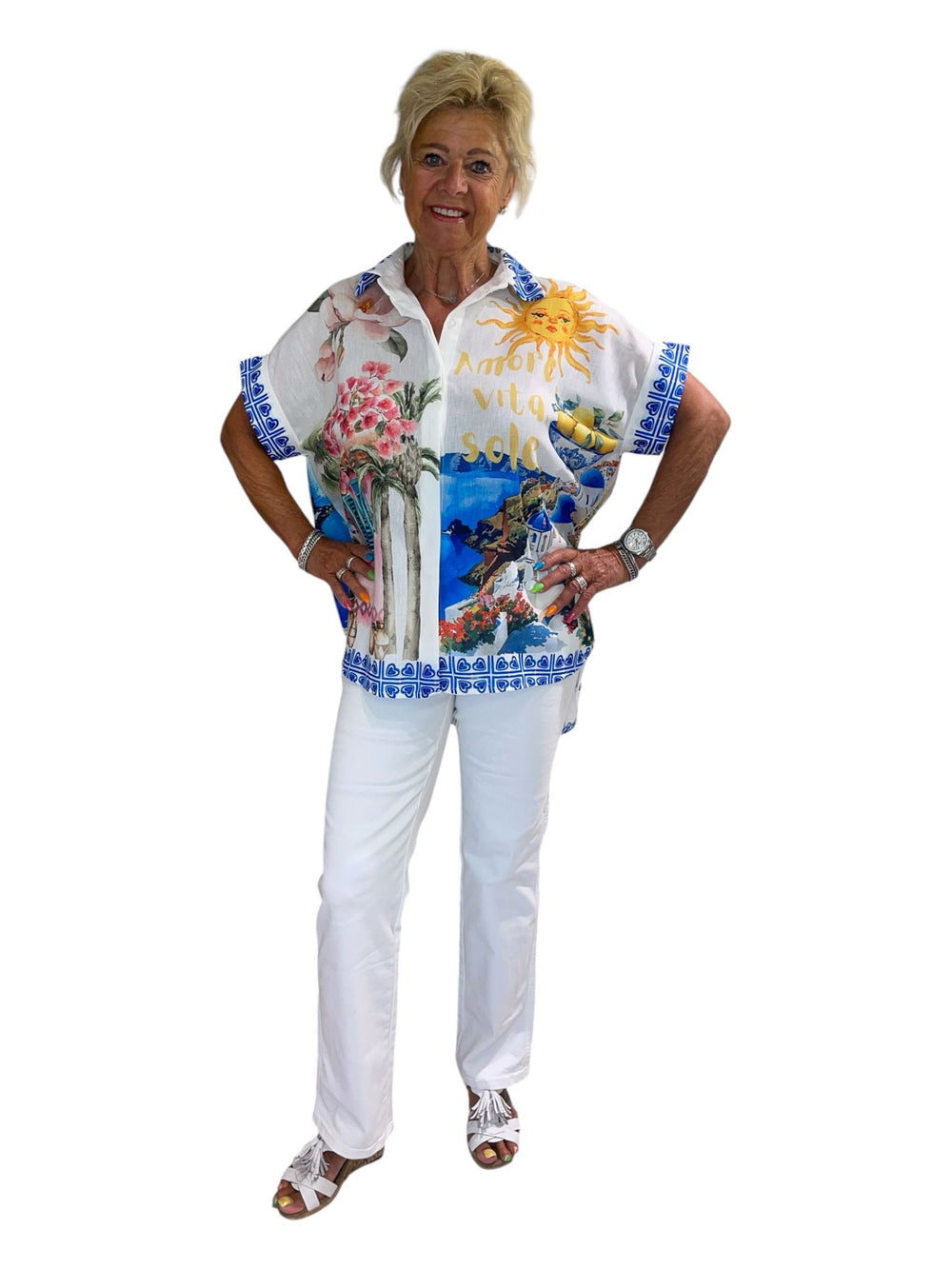 Blouse met print