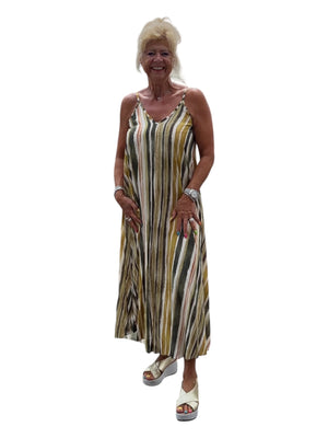 lange streep jurk